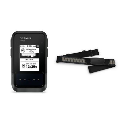 9. Nawigacja turystyczna Garmin eTrex SE GPS Solar Czarny/Szary + Czujnik Garmin HRM Dual