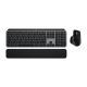 4. Logitech Master MX Keys S Combo for Mac klawiatura Dołączona myszka Dom/Biuro RF Wireless + Bluetooth QWERTY Amerykański międzynarodowy Aluminium, Czarny