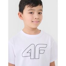 T-shirt z nadrukiem chłopięcy 4F Junior 4FJWMM00TTSHM2331-10S