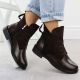5. Botki zamszowe damskie brązowe Potocki Z25-SZ12080