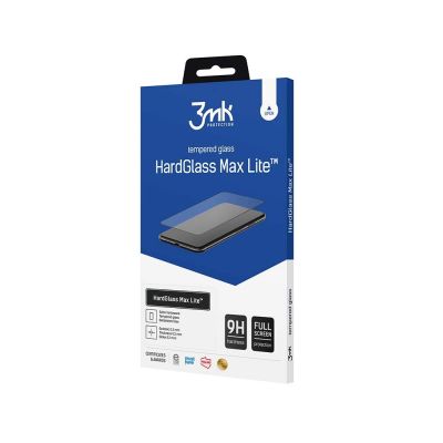 2. Szkło hartowane 3mk HardGlass Max Lite Black na Samsung Galaxy A37