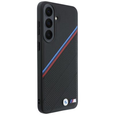 4. Etui BMW M Tricolor Metal Logo MagSafe na Samsung Galaxy S26 FE - czarne