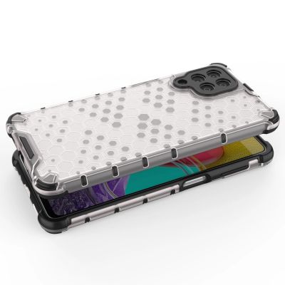 4. Honeycomb etui pancerny pokrowiec z żelową ramką Samsung Galaxy M53 5G przezroczysty