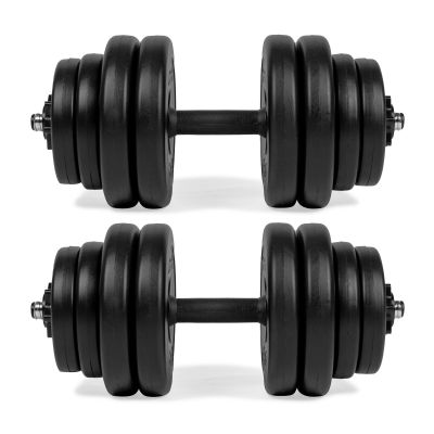 4. VIRTUFIT REGULOWANY ZESTAW HANTLI - WINYL - 2 X 14 KG