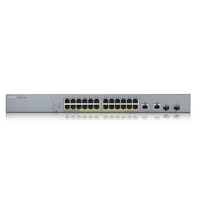 4. Switch Zyxel GS1350-26HP 26p PoE (PoE+: 24;) 375W Managed Gigabit