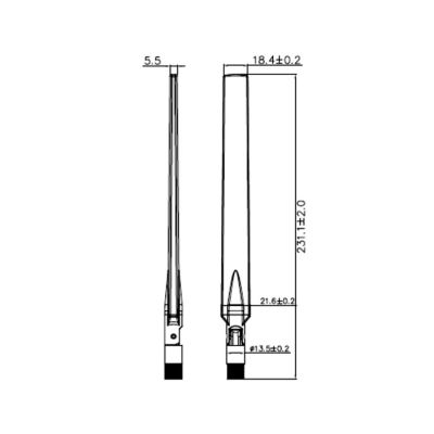 4. DeLOCK 88913 antena Antena dookólna RP-SMA 7 dBi