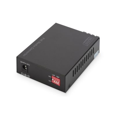 16. Media konwerter RJ45 10/100/1000Base-T na SC duplex 1000Base-LX, SM, 20km