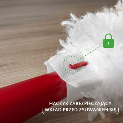 2. Miotełka do kurzu Vileda z krótką rączką + 2 wkłady Flex&Catch