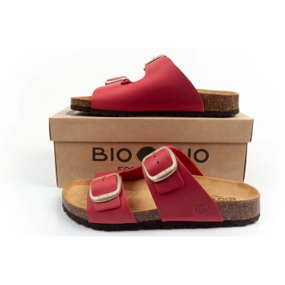 9. Bio Bio Buty laczki damskie klapki profilowane skóra naturalna