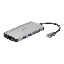 D-Link DUB-M810 stacja dokująca Przewodowa USB 3.2 Gen 1 (3.1 Gen 1) Type-C Aluminium
