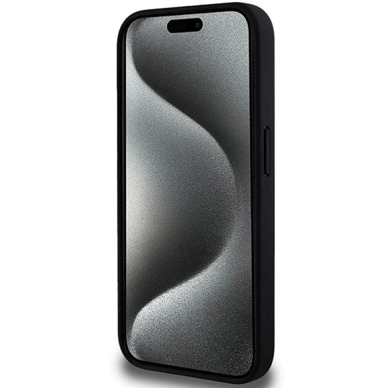 5. Etui BMW Perforated Tricolor Line na iPhone 15 Pro - czarne