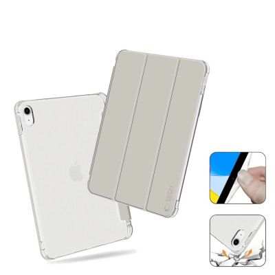 6. Etui Tech-Protect SC Pen Hybrid na iPad 10 / 2022 - szare - przezroczyste