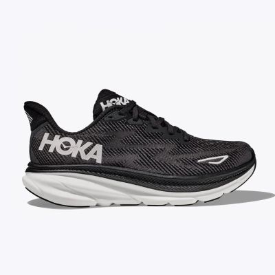 Buty do biegania damskie HOKA Clifton 9 Black/White (1127896-BWHT)