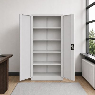 4. Iron Mate Szafa metalowa garażowa MARS 185 x 90 x 45 Szara RAL7035