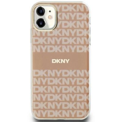 3. Etui DKNY IML Mono & Stripe MagSafe na iPhone 11 / Xr - różowe