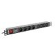 Listwa zasilająca Lanberg  PDU-04E04I-0200-BK (2m; kolor czarny)
