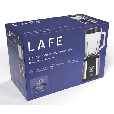 14. LAFE BLENDER KOKTAILOWY BCP003 600W 1,5L Inox/Czarny