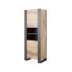 Regał WOOD 65x40x170 dąb wotan + antracyt