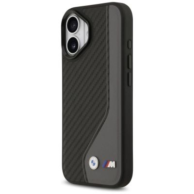 2. Etui BMW M Carbon Logo MagSafe na iPhone 17 - czarno-szare