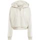 8. Bluza damska adidas Essentials 3-Stripes French Terry Quarter-Zip Hoodie beżowa JN1958