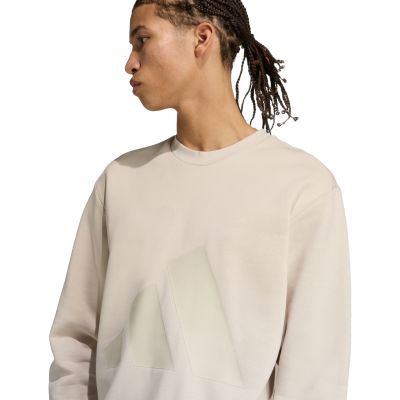 7. Dres męski adidas Sportswear Big Logo Fleece Colorblock beżowy JX5572