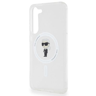 6. Etui Karl Lagerfeld IML Ikonik MagSafe na Samsung Galaxy S23+ - przezroczyste