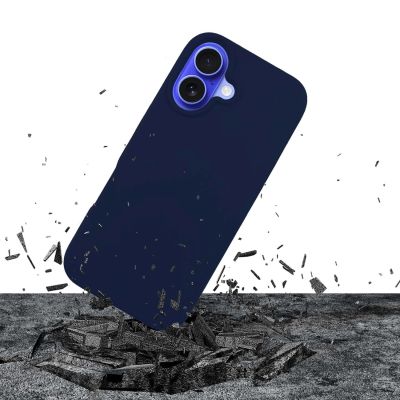 2. Etui 3mk Silicone Case na iPhone 16 Plus - granatowe