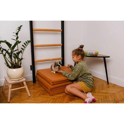 43. MATERAC GIMNASTYCZNY SKŁADANY BRĄZOWY 180CM BENCHK