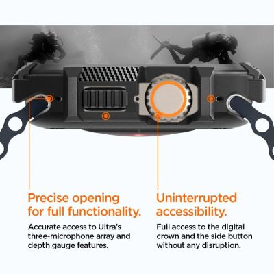 26. Etui Spigen Rugged Armor na Apple Watch Ultra (49 mm) - czarny mat