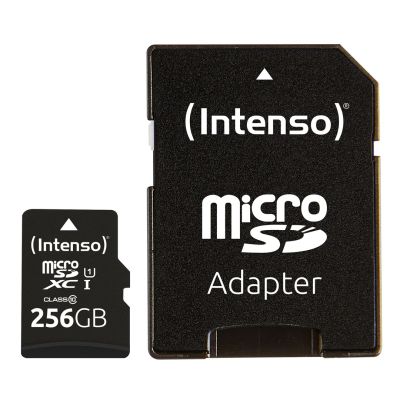 3. Intenso microSD Karte UHS-I Premium 256 GB Klasa 10