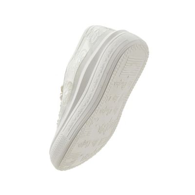 6. Lee Cooper buty damskie sportowe trampki białe platforma koronkowe