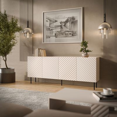 3. Komoda 4D LUCCA 200x40x80 kaszmir