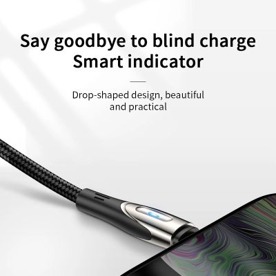 4. Kabel Joyroom Sharp Series S-M411 USB-A / micro USB 3A 1.2m ze wskaźnikiem ładowania - czarny