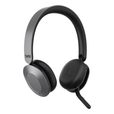 16. Lenovo 4XD1V23301 słuchawki/zestaw słuchawkowy Przewodowy i Bezprzewodowy Opaska na głowę Biuro/centrum telefoniczne USB Type-C Bluetooth Szary