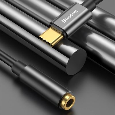 7. Adapter Baseus L54 do słuchawek USB-C / mini jack 3.5mm DAC 24 bit 48 KHz - czarny