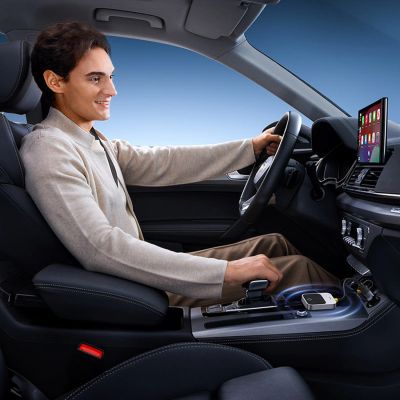 7. Adapter CarPlay Baseus SafeJourney Series bezprzewodowy - szary