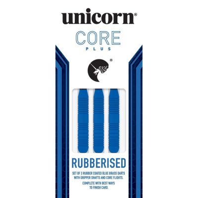 3. Rzutki steel tip Unicorn Core Plus - Blue Rubberised Brass 21g:8650|23g:8651|25g:8652