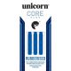 3. Rzutki steel tip Unicorn Core Plus - Blue Rubberised Brass 21g:8650|23g:8651|25g:8652