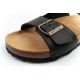 6. Bio Bio buty laczki męskie klapki profilowane skóra naturalna czarne