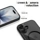 4. Etui Tech-Protect Magpeak Magsafe CC na iPhone 17- przezroczysto-czarne