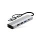 2. Adapter Tech-Protect HB03 HUB Adapter 5w1 USB-C + USB2.0 + USB3.0 + RJ45 - szary