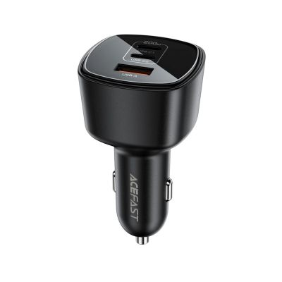 4. Ładowarka samochodowa Acefast B18 200 W 2x USB-C + USB-A - czarna
