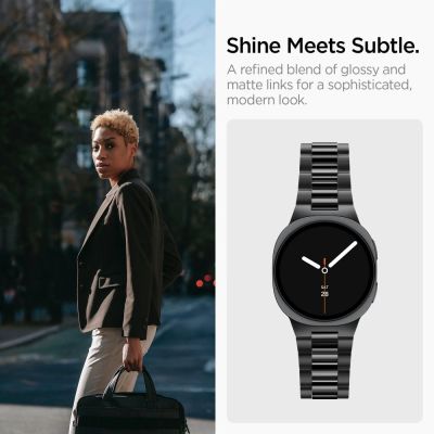 6. Bransoleta Spigen Modern Fit Band 316L na Samsung Galaxy Watch 40 / 44 / 46 mm - czarna