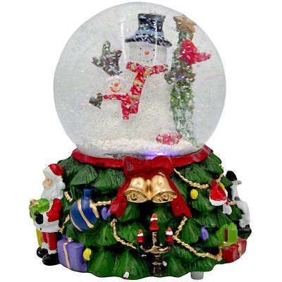 2. KULA ŚNIEŻNA LED Z MUZYKĄ 8 MELODII 16,5X13X12CM BAŁWAN