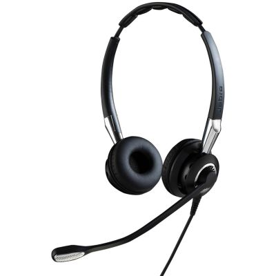 3. Jabra Biz 2400 II QD Duo NC Zestaw słuchawkowy Przewodowa Opaska na głowę Biuro/centrum telefoniczne Czarny, Srebrny