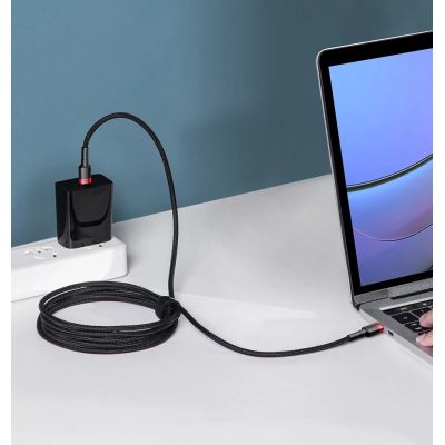 8. Kabel Baseus CATKLF-AL91 USB-C - USB-C PD QC 100W 5A 480Mb/s 2m - czarno-czerwony