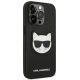 4. Etui Karl Lagerfeld Saffiano Choupette Head Patch na iPhone 14 Pro - czarne