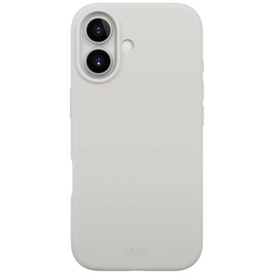2. Etui UNIQ Lino na iPhone 17 Magclick Charging - szare