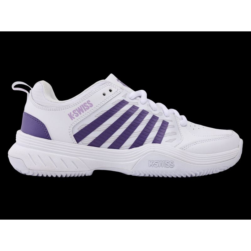 Sneakersy K-swiss COURT EXPRESS 2 WHITE/PURPLE HAZE/NEON LAVENDER-M (94428-151-M)