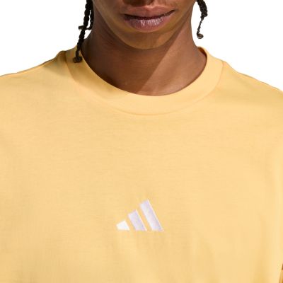 4. Koszulka męska adidas Essentials Small Logo Single Jersey żółta KT0561